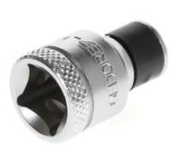adattatore per bit 3/8" quadrato > 1/4" esagonale cromo