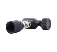 Adattatore per bombola di gas da CGA320 a W21.8 per SodaStream, nero a connessione rapida per trapani pneumatici, adattatore per gas, design leggero e portatile, per utensili aziendali e industriali