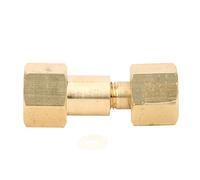 Adattatore per bombole CGA-320 a CGA-580, adattatore da bombola di CO2 a regolatore di argon, connettore in ottone per bombole di gas con rondella in nylon per saldatura e uso