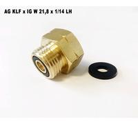 Adattatore Per Bombole Gas Regolatore Di Pressione KLF X IG W 21,8 X 1/14 LH