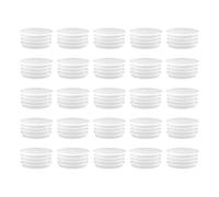 Adattatore per bottiglie da 20 mm, 25 pezzi, a pressione, per erogatori orali, tappi per bottiglie di liquido olio, plastica e vetro, trasparente