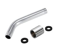 Adattatore per Braccio Doccia, Prolunga per Braccio di Prolunga per Soffione Doccia in Acciaio Inossidabile, Tubo di Prolunga per Doccia, Accessorio per Bagno con Prolunga per Braccio Doccia Portatile
