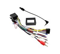Adattatore per cablaggio CAN Bus Decoder Connettore a spina a 16 pin RCA Audio Auto Unità principale Android Cavo di cablaggio compatibile con Audi A3 8P A4 B7(With antenna adapter)