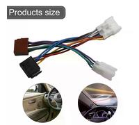Adattatore per cablaggio stereo radio ISO per auto, connettore maschio per Toyota, cavo per cablaggio