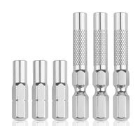 Adattatore per cacciavite esagonale da 1/4 a 4 mm, 3 pezzi, magnetico, supporto per punte di prolunga per trapano, 6,35 mm, esterno su sistema 4 mm, boccola di prolunga per punta interna per