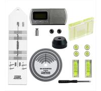 Adattatore per calibrazione pickup utile a 45 giri, dinamometro digitale LCD, stilo per giradischi, kit di messa a punto per giradischi in vinile