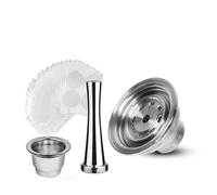 Adattatore Per Capsule Di Caffè, Compatibile Con NeEspresso, Macchina POP Adattatore Per Buste Di Caffè Filtro Riutilizzabile Staffa In Acciaio Inossidabile Convertitore Per Capsule(3PCS)