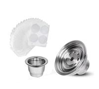 Adattatore Per Capsule Di Caffè, Compatibile Con NeEspresso, Macchina POP Adattatore Per Buste Di Caffè Filtro Riutilizzabile Staffa In Acciaio Inossidabile Convertitore Per Capsule(32mm)