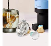 Adattatore per capsule riutilizzabili per macchina Vertuoline e Vertuo Next Pop compatibile con capsule di caffè originali Nespresso