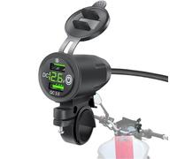 Adattatore per caricabatteria da auto veloce, doppia presa per manubrio moto | Caricabatterie per sport motorizzati Ricarica rapida - Presa manubrio multi-protezione, caricatore USB per auto, Bat