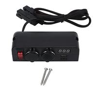 Adattatore per caricabatterie auto con display digitale della tensione, 2 porte USB e presa per accendisigari a 2 vie, alimentazione con connettore Anderson da 50 A 600 V per batte