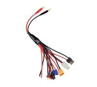 Adattatore per caricabatterie, cavo splitter converte da 1 a 8 cavi a spina a banana da 4,0 mm