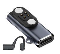 Adattatore per caricabatterie magnetico, connettore a 4 pin, adattatore per auricolari con connessione stabile, cuffie a conduzione ossea con supporto per ricarica rapida, accessori di ricarica