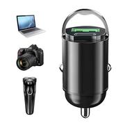 Adattatore per caricabatterie per auto | Caricatore USB più leggero di sigaretta a doppio porto da 100 W | Caricabatterie per telefoni per auto in rapida ricarica, comodi caricabatterie per auto da