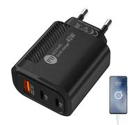 Adattatore per caricabatterie USB,Blocco di ricarica del telefono con caricatore da muro veloce - Blocco di ricarica per telefono QC3.0 2PD 40W, testina di rapida per dispositivi di tipo C, i