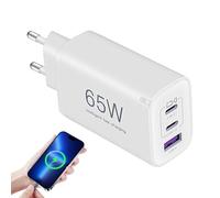 Adattatore per caricabatterie USB da 65 W - Presa a muro multiporta certificata CE | Blocco di ricarica per dispositivi elettronici Telefoni Tablet Laptop Fotocamere Home Office