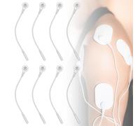 Adattatore per cavi elettrodi, convertire pin da 2 mm in snapshot da 3,5 mm, compatibile con unità TENS EMS (8PCS)