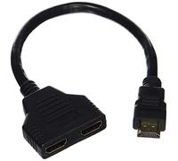 Adattatore per cavi HDMI, Sdoppiatore, Da 1 maschio a 2 femmine, 1080p, Per cavi master HD di TV di marca
