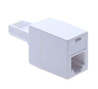 Adattatore per cavo di linea telefonica BT dalla presa RJ11 Presa Jack femmina alla BS6312 431A Spina Maschio | British Modular Standard Connettore 6P4C per cavo universale RJ11 | 4 fili Converter