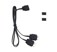 Adattatore per cavo di prolunga ARGB 5V 3pin da 1 a 2 connettori per splitter HUB della ventola di raffreddamento per scheda madre MSI ASUS ASRock AU