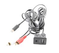 Adattatore per cavo di prolunga dell'interfaccia USB+AUX per pannello AUX per navigatore Android per auto TYPE-C+ ingresso audio