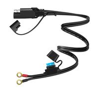Adattatore per cavo di prolunga SAE a sgancio rapido per moto, da SAE a O Ring, con fusibile da 10 A a 2 pin, cavo di ricarica per auto, moto, pannello solare, trattore, alimentatore