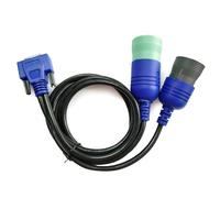 Adattatore per cavo diagnostico per camion facile da usare, interfacce a 6 e 9 pin Cavo per interfacce diagnostiche analisi del motore per strumenti automobilistici professionali