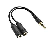 Adattatore per cavo jack stereo erogatore adattatore jack stereo per lettore MP3 iPod iPod portatile testa del computer altoparlante 3,5 mm nero 1 pz durata