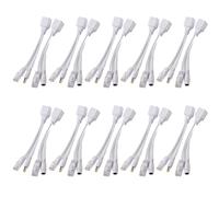 Adattatore per cavo POE RJ45, coppia 10 pezzi, per telecamera IP; iniettore e splitter Power over Ethernet con nucleo in rame puro; kit plug and play a 12 V CC per sistemi di