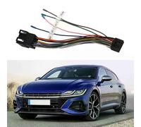 Adattatore per cavo stereo universale per auto ABS da 16 pin a ISO, spina maschio a connettore femmina,