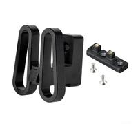 Adattatore per cestino anteriore bici pieghevole per Brompton e per Dahon con supporto a morsetto preinstallato e telaio di apertura per naso (nero)