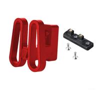 Adattatore per cestino anteriore bici pieghevole per Brompton e per Dahon con supporto a morsetto preinstallato e telaio apribile (rosso)
