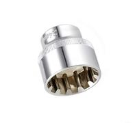 Adattatore per chiave a cricchetto a 12 punti a specchio da 3/8 di pollice per chiave a cricchetto per punta Torx, struttura in acciaio al cromo vanadio (24 mm)