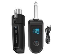 Adattatore per Chitarra - Microfono | Fascia E Lapela Duple, Trasmettitori Caraffa, Trasmettitore Ricevitore Wireless per Appassionati Di Musica Karaoke Canto E Video Blog