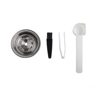 Adattatore per cialde in acciaio inox progettato per Espresso ENV135 e GCA1, riutilizzabile e progettato per mantenere il sapore del caffè e resistere ai danni (40 ml)