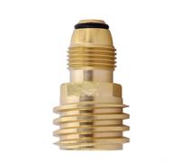 Adattatore per cilindro di propano da 9,1 kg e 0,5 kg, converte l'uscita della valvola di servizio del serbatoio in ingresso per tubo QCC1 Type1 per applicazioni all'aperto a gas (1 pz)