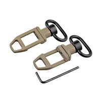 Adattatore per Cinghia su Guida Picatinny, Punto di Attacco Basso Profilo per Acciaio, per Guida Picatinny da 20 mm(Brown)