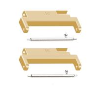 Adattatore per cinturino da polso a sgancio rapido per smartwatch da 18 mm-20 mm, regolabile, in metallo, 2 pezzi, connettore in metallo per smartband, adattatori, cinturini per orologi, kit di