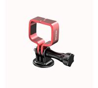 Adattatore per clip di espansione in lega di alluminio Per DJI Pocket 3 Staffa adattatore in metallo Per Pocket3 Base del supporto di montaggio Kit di morsetti per il supporto della fotocamera (Red)
