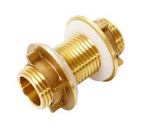 Adattatore per connettore da paratia in ottone affidabile per sistemi idrici efficienti Uso industriale domestico Riparazioni e manutenzione rapide Raccordo idraulico professionale
