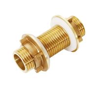 Adattatore per connettore da paratia in ottone affidabile per sistemi idrici efficienti Uso industriale domestico Riparazioni e manutenzione rapide Raccordo idraulico professionale
