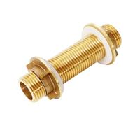 Adattatore per connettore da paratia in ottone affidabile per sistemi idrici efficienti Uso industriale domestico Riparazioni e manutenzione rapide Raccordo idraulico professionale