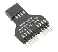 Adattatore per connettore hub di estensione USB per scheda madre, moltiplicatore di porte per desktop, cavo splitter da 9 pin a doppio 9 pin con
