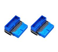Adattatore per connettore USB 2X USB3.2 GEN1 Presa 19Pin/20Pin con sterzata a 90 gradi