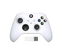 Adattatore per Controller di Gioco Wireless per One, Series X/S, Ricevitore Controller da 2,4 GHZ per Gamepad per PC Windows Bianca