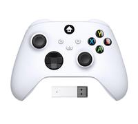Adattatore per controller di gioco wireless per PC Gamepad con ricevitore /S da 2,4 GHz, bianco