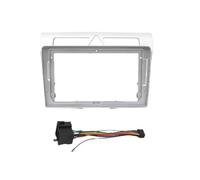 Adattatore Per Cornice Auto Da 9 Pollici Pannello Di Montaggio Per Autoradio Android E Audio Per Kia Per Picanto Per Morning 2008 POMPOMPUR(Silver Frame Cable)