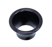 Adattatore per corno turbo di aspirazione aria fredda 2,6 pollici, parte di modifica per auto in alluminio CNC (Nera)