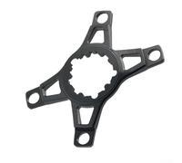 Adattatore per corona a ragno per manovella a 3 bulloni, montaggio diretto a 4 bulloni, conversione 110BCD, realizzato in lega di alluminio lavorata a CNC (nero)
