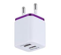 Adattatore per cubica con doppia porta USB, blocco caricatore doppio USB, Adattatore per caricabatterie, Caricabatterie da muro per cellulare Caricabatterie doppio portatile da viaggio